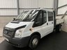 USED 2013 13 FORD TRANSIT 350 DOUBLE CAB TIPPER 2.2 TDCI 125PS RWD - NO VAT 