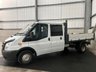 USED 2013 13 FORD TRANSIT 350 DOUBLE CAB TIPPER 2.2 TDCI 125PS RWD - NO VAT 
