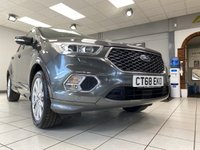 USED 2019 68 FORD KUGA 2.0 TDCi Vignale SUV 5dr Diesel Manual AWD Euro 6 (s/s) (180 ps) MAGNETIC GREY / 4 X 4 / 7 SERVICES / ELECTRIC TAIL / ELECTRIC, MEMORY, HEATED SEATS /TOUCHSCREEN APPLE CARPLAY & ANDROID AUTO / HEATED WINDSCREEN / ALL ROUND SENSORS / REVERSING CAMERA / PARK ASSIST / CASHMERE LEATHER / NAVIGATION / CRUISE CONTROL