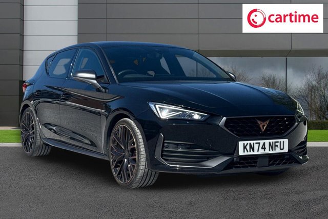 View our Cupra Leon 1.4 eHybrid 12.8kWh VZ2 Design Edition Hatchback 5dr Petrol Plug-in Hybrid DSG Euro 6 (s/s) (245 ps) Panoramic Sunroof, Rear View Camera, Front / Rear Parking Sensors, Full Link Smartphone Integration, Design Pack