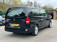 USED 2023 23 MERCEDES-BENZ VITO 2.0 114 CDI SELECT Tourer Double Cab 5dr Diesel G-Tronic RWD L3 Euro 6 (s/s) (136 ps) BY APPOINTMENT ONLY - Alloy Wheels, Air Con, Apple Car Play & Android Auto, Cruise Control, Tinted Glass.