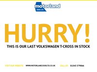 USED 2019 19 VOLKSWAGEN T-CROSS 1.0 TSI First Edition SUV 5dr Petrol Manual Euro 6 (s/s) (115 ps) **5 DOOR HATCHBACK**