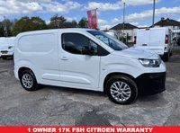 USED 2023 73 CITROEN E-BERLINGO 800 50kWh Driver Edition M Panel Van 5dr Electric Auto SWB (7.4kW Charger) (136 ps) AIR CON SAT NAV PDC REVERSE CAMERA