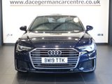 USED 2019 19 AUDI A6 SALOON 2.0 TDI 40 S line Saloon 4dr Diesel S Tronic Euro 6 (s/s) (204 ps) STYLISH S LINE A6 - COMES WITH A FABULOUS AUDI MAIN DEALER SERVICE HISTORY + SATELLITE NAVIGATION + APPLE CARPLAY / ANDROID AUTO + REAR VIEW CAMERA + BLUETOOTH PHONE AND MEDIA CONNECTIVITY + IN CAR ENTERTAINMENT WITH TOUCH SCREEN MEDIA DISPLAY + APPS CONTROL / WIFI NETWORK + AUTOMATIC LED HEADLIGHTS + DAB DIGITAL RADIO + DUAL ZONE CLIMATE CONTROL AIR CONDITIONING WITH TOUCH SCREEN DISPLAY + ECO STOP/START SYSTEM + SELECTABLE DRIVING MODES + FRONT AND REAR PARKING SENSORS + 19" ALLOY WHEELS + AUT