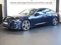 USED 2019 19 AUDI A6 SALOON 2.0 TDI 40 S line Saloon 4dr Diesel S Tronic Euro 6 (s/s) (204 ps) STYLISH S LINE A6 - COMES WITH A FABULOUS AUDI MAIN DEALER SERVICE HISTORY + SATELLITE NAVIGATION + APPLE CARPLAY / ANDROID AUTO + REAR VIEW CAMERA + BLUETOOTH PHONE AND MEDIA CONNECTIVITY + IN CAR ENTERTAINMENT WITH TOUCH SCREEN MEDIA DISPLAY + APPS CONTROL / WIFI NETWORK + AUTOMATIC LED HEADLIGHTS + DAB DIGITAL RADIO + DUAL ZONE CLIMATE CONTROL AIR CONDITIONING WITH TOUCH SCREEN DISPLAY + ECO STOP/START SYSTEM + SELECTABLE DRIVING MODES + FRONT AND REAR PARKING SENSORS + 19" ALLOY WHEELS + AUT