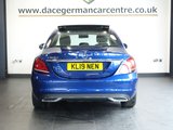 USED 2019 19 MERCEDES-BENZ C-CLASS 2.0 C220d Sport (Premium Plus) Saloon 4dr Diesel G-Tronic+ Euro 6 (s/s) (194 ps) HIGH SPECIFICATION PREMIUM PLUS LINE MERCEDES - COMES WITH A FULL SERVICE HISTORY + PANORAMIC SLIDING GLASS SUNROOF + VIRTUAL COCKPIT DIGITAL DASH DISPLAY + SATELLITE NAVIGATION + REAR VIEW CAMERA + PREMIUM PACKAGE + AUTOMATIC LED HEADLIGHTS + BLUETOOTH CONNECTIVITY + IN CAR ENTERTAINMENT WITH MEDIA DISPLAY + CRUISE CONTROL + ECO STOP/START SYSTEM + LEATHER MULTI FUNCTION STEERING WHEEL WITH PADDLE SHIFT GEAR SELECT + VOICE CONTROL + FRONT AND REAR PARKING SENSORS + DUAL ZONE CLIMATE CONTROL + A