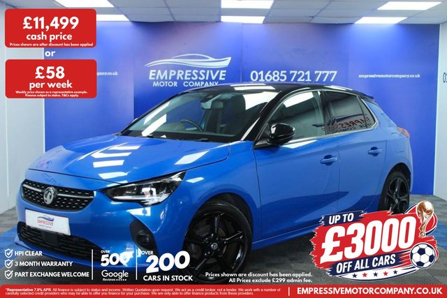 View our Vauxhall Corsa range
