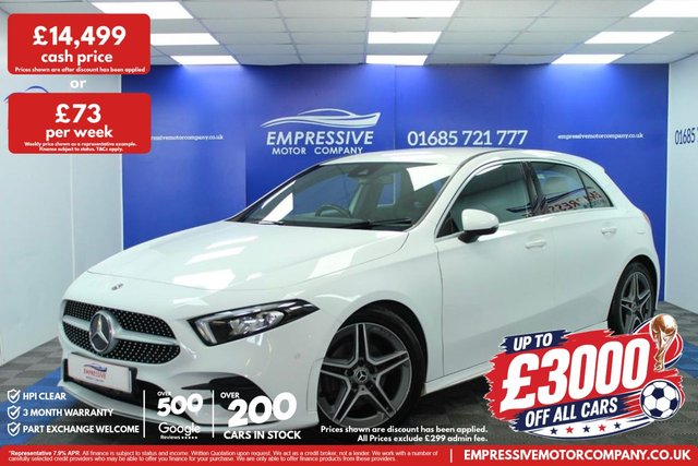 View our Mercedes-Benz A-Class 1.3 A200 AMG Line (Executive) Hatchback 5dr Petrol 7G-DCT Euro 6 (s/s) (163 ps)