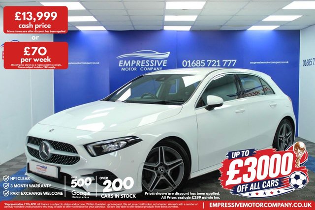 View our Mercedes-Benz A-Class 1.3 A200 AMG Line (Executive) Hatchback 5dr Petrol 7G-DCT Euro 6 (s/s) (163 ps)