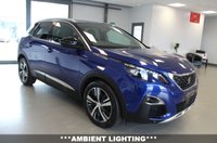 USED 2018 18 PEUGEOT 3008 1.5 BlueHDi GT Line SUV 5dr Diesel Manual Euro 6 (s/s) (130 ps) ***FULL LED HEADLIGHTS***APPLE CAR PLAY & ANDROID AUTO***CRUISE CONTROL***CLIMATE CONTROL***PEUGEOT I-COCKPIT DISPLAY***REAR CAMERA***AMBIENT LIGHTING***SATNAV BLUETOOTH & DAB RADIO***
