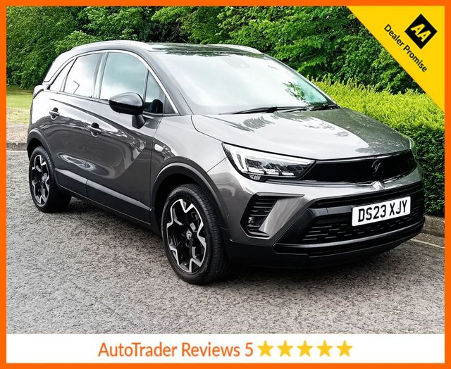 View our Vauxhall Crossland 1.2 Turbo Ultimate SUV 5dr Petrol Manual Euro 6 (s/s) (110 ps).*PETROL*PART LEATHER*SAT NAV*SERVICE HISTORY*