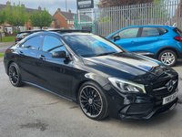 USED 2019 19 MERCEDES-BENZ CLA 2.1 CLA220d AMG Line Night Edition (Plus) Coupe 4dr Diesel 7G-DCT Euro 6 (s/s) (170 ps) 6 MONTHS RAC WARRANTY 2 KEYS H/SEAT