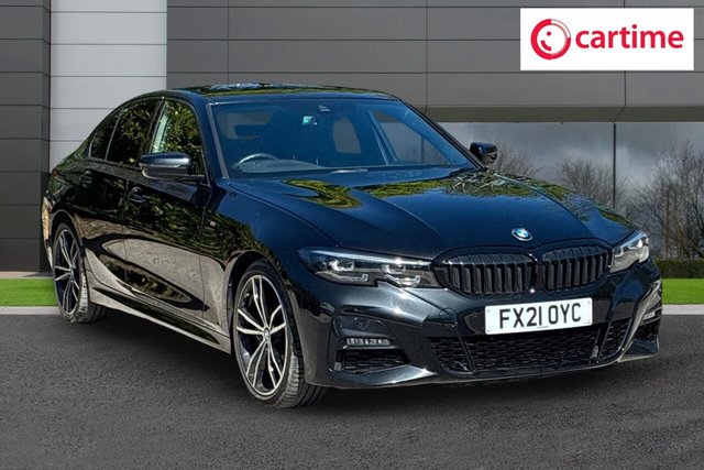 View our BMW 3 Series 2.0 320d MHT M Sport Saloon 4dr Diesel Hybrid Auto Euro 6 (s/s) (190 ps) &pound;3,490 Upgraded Extras, Front / Rear Park Distance Control, BMW Connected Package Professional, M Sport Pro Package, 19in Alloys