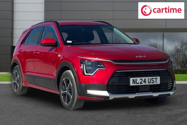 View our Kia Niro 1.6h GDi 2 SUV 5dr Petrol Hybrid DCT Euro 6 (s/s) (139 bhp) Reverse Camera, Rear Parking Sensors, Android Auto / Apple CarPlay, Touchscreen Satellite Navigation, 16In Alloys