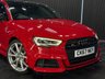USED 2017 67 AUDI S3 2.0 TFSI Black Edition Saloon 4dr Petrol S Tronic quattro Euro 6 (s/s) (310 ps) *HEATED SEATS* *B&O* *PAN ROOF*