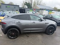 USED 2019 19 JAGUAR E-PACE Grey 2.0 D240 R-Dynamic HSE SUV, 47,000 miles, ULEZ compliant, Automatic AWD, 10in screen, 20in alloys, CarPlay/Android Auto, Meridian audio, camera. This 2019 Jaguar E-PACE D240 R-Dynamic HSE boasts an exceptionally low mileage for its age, having covered just 47,000 miles with only one owner from new. This impressive compact SUV features a powerful 2.0L diesel engine, delivering a brisk 0-60mph in just 6.8 seconds, all managed through a sophisticated Four Wheel Drive system. It meets Euro 6 emissions standards and comes with a 3 month warranty for your peace of mind, alongside a 12 month MOT provided on purchase. The vehicle's service histo