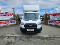 USED 2022 72 FORD TRANSIT  350 LEADER ECOBLUE LWB LUTON VAN WITH TAIL LIFT 57K ULEZ FREE ZONE NO VAT 