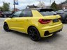 USED 2021 21 AUDI A1 1.0 TFSI 25 Black Edition Sportback 5dr Petrol S Tronic Euro 6 (s/s) (95 ps) Finished in PYTHON YELLOW MET with MYTHOS BLACK ROOF and contrasting PART LEATHER SPORTS trim. This Audi A1 Sportback is a posh small car that is comfortable, practical, fun and great to drive. If you're looking for a small, easy-to-drive car but don't want to compromise on quality, then this car is well worth a look. Features include, APPLE PLAY Sat Nav, Part Leather, Park Sensors, Alloys, A/C, DAB, B/Tooth, Cruise Control and much more. Serviced at 4019 miles, 31837 miles and at 67003 miles.