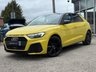 USED 2021 21 AUDI A1 1.0 TFSI 25 Black Edition Sportback 5dr Petrol S Tronic Euro 6 (s/s) (95 ps) Finished in PYTHON YELLOW MET with MYTHOS BLACK ROOF and contrasting PART LEATHER SPORTS trim. This Audi A1 Sportback is a posh small car that is comfortable, practical, fun and great to drive. If you're looking for a small, easy-to-drive car but don't want to compromise on quality, then this car is well worth a look. Features include, APPLE PLAY Sat Nav, Part Leather, Park Sensors, Alloys, A/C, DAB, B/Tooth, Cruise Control and much more. Serviced at 4019 miles, 31837 miles and at 67003 miles.