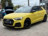 USED 2021 21 AUDI A1 1.0 TFSI 25 Black Edition Sportback 5dr Petrol S Tronic Euro 6 (s/s) (95 ps) Finished in PYTHON YELLOW MET with MYTHOS BLACK ROOF and contrasting PART LEATHER SPORTS trim. This Audi A1 Sportback is a posh small car that is comfortable, practical, fun and great to drive. If you're looking for a small, easy-to-drive car but don't want to compromise on quality, then this car is well worth a look. Features include, APPLE PLAY Sat Nav, Part Leather, Park Sensors, Alloys, A/C, DAB, B/Tooth, Cruise Control and much more. Serviced at 4019 miles, 31837 miles and at 67003 miles.