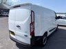 USED 2018 68 FORD TRANSIT CUSTOM White 2.0 300 EcoBlue panel van, 94,000 miles, Euro 6, ULEZ compliant, 6-speed manual, Aftermarket Touchscreen, Reverse Camera, Bluetooth. No VAT! This 2018 Ford Transit Custom offers excellent peace of mind with its MOT valid until December 2026. This 2.0 300 EcoBlue L1 H1 Euro 6 5dr model is equipped with a reliable 2.0L Diesel Engine and meets Euro 6 emissions standards. For your entertainment and connectivity needs, it features an AM-FM Radio with USB and Bluetooth, along with an Emergency Assistance function. The ICE Pack 12 provides a single DIN sized audio unit, also including Bluetooth functionality and a aftermarket touchscreen di