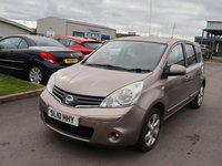 USED 2010 10 NISSAN NOTE 1.4 16V n-tec Hatchback 5dr Petrol Manual Euro 4 (88 ps) Budget clearance -  no inspection performed - no warranty provided - not eligible for financing - no part exchange accepted - classified as Trade/DIY clearance sale.