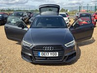 USED 2017 17 AUDI A3 2.0 TDI Black Edition Hatchback 3dr Diesel S Tronic Euro 6 (s/s) (150 ps) FULL HISTORY+NEW MOT