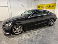 USED 2017 17 MERCEDES-BENZ C-CLASS 2.1 C250d AMG Line Coupe 2dr Diesel G-Tronic+ Euro 6 (s/s) (204 ps) Sat Nav-Full leather-Rear camera-DAB Radio-Cruise-Privacy-18
