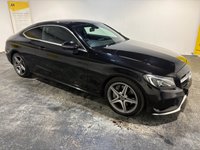 USED 2017 17 MERCEDES-BENZ C-CLASS 2.1 C250d AMG Line Coupe 2dr Diesel G-Tronic+ Euro 6 (s/s) (204 ps) Sat Nav-Full leather-Rear camera-DAB Radio-Cruise-Privacy-18