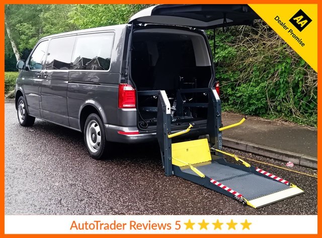View our Volkswagen Transporter Shuttle 2.0 TDI SE Minibus 5dr Diesel DSG FWD LWB Euro 6 (s/s) (150 ps).*7 SEATS+RAMP*LWB*AUTO*VW HISTORY*OVER 70 MINIBUSES IN STOCK*