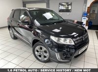 USED 2017 67 SUZUKI VITARA 1.6 SZ-T SUV 5dr Petrol Auto Euro 6 (s/s) (120 ps) COSMIC BLACK PEARL / BLACK CLOTH TRIM / AUTOMATIC / ONLY 47825 MILES FROM NEW / TOUCHSCREEN APPLE CARPLAY & ANDROID AUTO / REVERSING CAMERA / BLUETOOTH / USB / CRUISE CONTROL / CLIMATE CONTROL