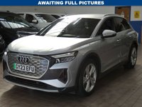 USED 2023 23 AUDI Q4 E-TRON 40 S line SUV 5dr Electric Auto 82kWh (204 ps) STUNNING EXAMPLE SAT NAV PART LEATHER HEATED SEATS CRUISE CONTROL PARKING SENSORS 1 OWNER WARRANTY
