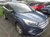 USED 2018 68 FORD KUGA 2.0 TDCi Titanium SUV 5dr Diesel Manual Euro 6 (s/s) (150 ps) SAT NAV HALF LEATHER SEATS 9 SERVICE STAMPS 12 MONTH MOT 2KEYS