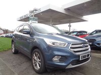 USED 2018 68 FORD KUGA 2.0 TDCi Titanium SUV 5dr Diesel Manual Euro 6 (s/s) (150 ps) SAT NAV HALF LEATHER SEATS 9 SERVICE STAMPS 12 MONTH MOT 2KEYS