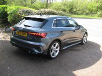 USED 2022 72 AUDI A3 1.0 TFSI 30 S line Sportback 5dr Petrol Manual Euro 6 (s/s) (110 ps) 2OWNERS-FSH-NAV-CAMERA-B+O-NAV