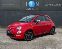USED 2016 16 FIAT 500C 1.2 ECO Lounge Convertible *20 Tax, Bluetooth, Sensors, 16 Inch Alloys* 