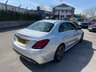 USED 2019 68 MERCEDES-BENZ C-CLASS 2.0 C220d AMG Line (Premium) Saloon 4dr Diesel G-Tronic+ Euro 6-FINISHED IN IRIDIUM SILVER WITH SMARTPHONE INTEGRATION PACKAGE-REVERSE CAMERA-ACTIVE PARK ASSIST-ELECTRIC FOLDING MIRRORS-DAB RADIO-BLUETOOTH-CRUISE CONTROL-AMBIENT LIGHTING-AUTOMATIC HIGH BEAM CONTROL-BLACK HALF LEATHER-HEATED SEATS-WIRELESS CHARGING-18