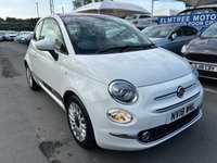 USED 2018 18 FIAT 500 1.2 Petrol, Lounge Edition, 3 Door Hatchback, Manual, Euro 6. FULL 12 MONTH MOT WITH EVERY CAR