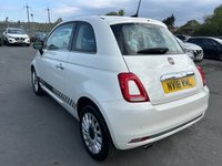 USED 2018 18 FIAT 500 1.2 Petrol, Lounge Edition, 3 Door Hatchback, Manual, Euro 6. FULL 12 MONTH MOT WITH EVERY CAR