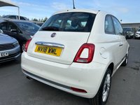 USED 2018 18 FIAT 500 1.2 Petrol, Lounge Edition, 3 Door Hatchback, Manual, Euro 6. FULL 12 MONTH MOT WITH EVERY CAR
