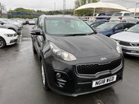 USED 2018 18 KIA SPORTAGE Sportage 2, 1.6 Petrol (GDI), Manual, Euro 6. FULL 12 MONTH MOT WITH EVERY CAR