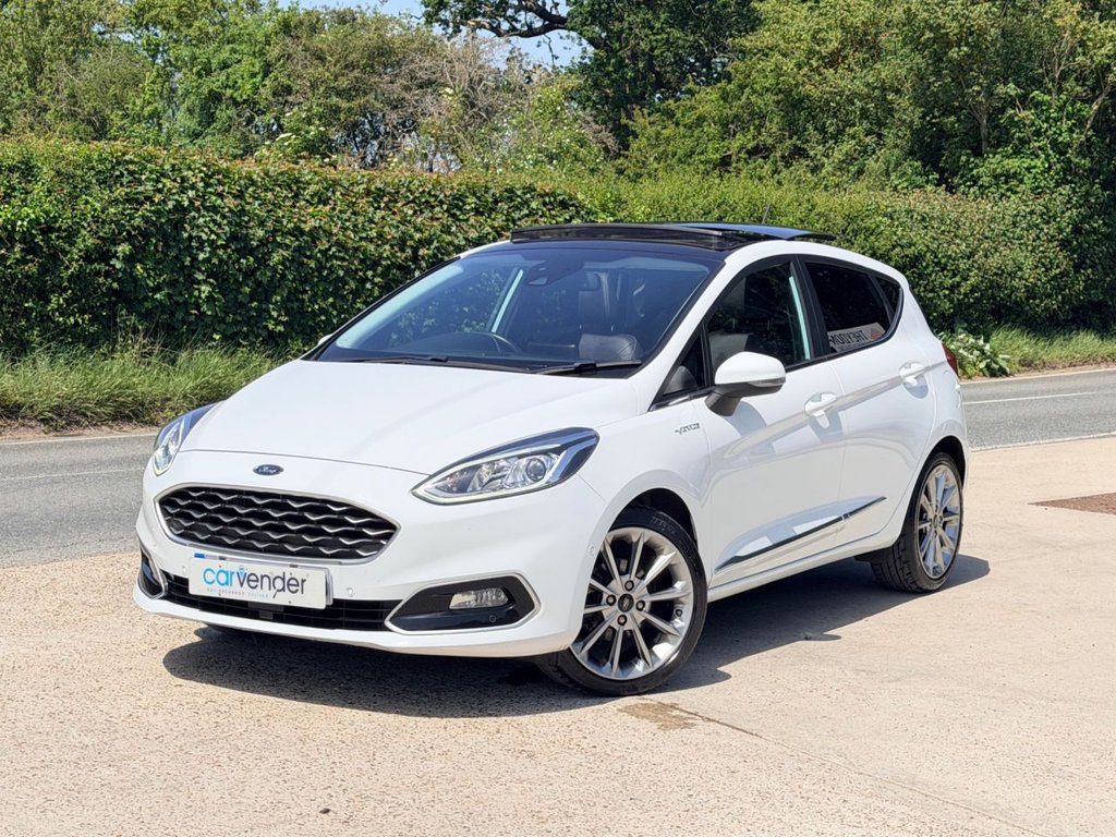 USED 2018 68 FORD FIESTA 1.0T EcoBoost GPF Vignale Hatchback 5dr Petrol Manual Euro 6 (s/s) (140 ps) P.Roof|Camera|Cruise|H.Seats|R.F Sensors|Apple CarPlay/Android Auto|
