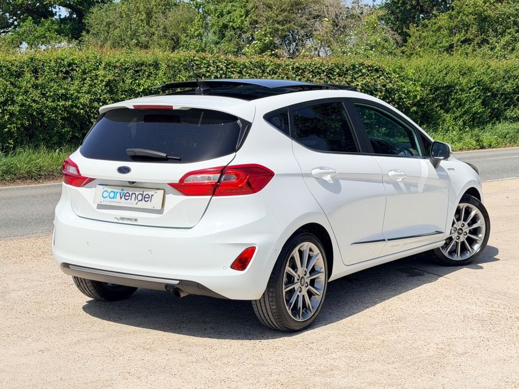 USED 2018 68 FORD FIESTA 1.0T EcoBoost GPF Vignale Hatchback 5dr Petrol Manual Euro 6 (s/s) (140 ps) P.Roof|Camera|Cruise|H.Seats|R.F Sensors|Apple CarPlay/Android Auto|