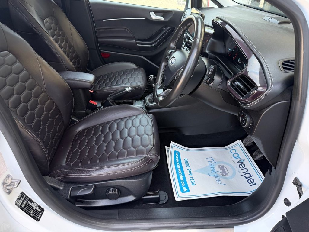 USED 2018 68 FORD FIESTA 1.0T EcoBoost GPF Vignale Hatchback 5dr Petrol Manual Euro 6 (s/s) (140 ps) P.Roof|Camera|Cruise|H.Seats|R.F Sensors|Apple CarPlay/Android Auto|