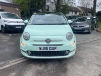 USED 2016 16 FIAT 500 0.9 TwinAir Lounge Hatchback 3dr Petrol Manual Euro 6 (s/s) (85 bhp) ONLY 2 FORMER KEEPER+&pound;20 TAX