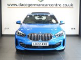 USED 2022 22 BMW 1 SERIES 2.0 118d M Sport (LCP) Hatchback 5dr Diesel Manual Euro 6 (s/s) (150 ps) HIGH SPECIFICATION NEW SHAPE BMW IN SUPER CONDITION THROUGHOUT - 1 OWNER FROM NEW, COMES WITH A FULL BMW MAIN DEALER SERVICE HISTORY + PANORAMIC SLIDING GLASS SUNROOF + VIRTUAL COCKPIT DIGITAL DASH DISPLAY + SATELLITE NAVIGATION + APPLE CARPLAY / APPS CONTROL + ENHANCED BLUETOOTH PHONE PREPARATION WITH USB AUDIO INTERFACE AND VOICE CONTROL + DAB DIGITAL RADIO + DUAL ZONE CLIMATE CONTROL + AIR CONDITIONING + AUTOMATIC LED HEADLIGHTS + FRONT AND REAR PARKING SENSORS + KEYLESS START + HILL HOLD STA