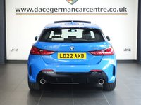 USED 2022 22 BMW 1 SERIES 2.0 118d M Sport (LCP) Hatchback 5dr Diesel Manual Euro 6 (s/s) (150 ps) HIGH SPECIFICATION NEW SHAPE BMW IN SUPER CONDITION THROUGHOUT - 1 OWNER FROM NEW, COMES WITH A FULL BMW MAIN DEALER SERVICE HISTORY + PANORAMIC SLIDING GLASS SUNROOF + VIRTUAL COCKPIT DIGITAL DASH DISPLAY + SATELLITE NAVIGATION + APPLE CARPLAY / APPS CONTROL + ENHANCED BLUETOOTH PHONE PREPARATION WITH USB AUDIO INTERFACE AND VOICE CONTROL + DAB DIGITAL RADIO + DUAL ZONE CLIMATE CONTROL + AIR CONDITIONING + AUTOMATIC LED HEADLIGHTS + FRONT AND REAR PARKING SENSORS + KEYLESS START + HILL HOLD STA