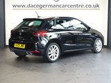 USED 2023 23 SEAT IBIZA 1.0 TSI FR Hatchback 5dr Petrol Manual Euro 6 (s/s) (110 ps) STYLISH, NEW SHAPE IBIZA WITH A FAULTLESS PEDIGREE - 1 OWNER FROM NEW AND COMES WITH A FULL SEAT MAIN DEALER SERVICE HISTORY + VIRTUAL COCKPIT DIGITAL DASH DISPLAY + SATELLITE NAVIGATION + APPLE CARPLAY / ANDROID AUTO + BLUETOOTH CONNECTIVITY INCLUDING MEDIA STREAMING + APPS CONTROL / MIRROR LINK + DAB DIGITAL RADIO + CRUISE CONTROL + AUTOMATIC LED HEADLIGHTS + IN CAR ENTERTAINMENT WITH TOUCH SCREEN MEDIA DISPLAY + CLIMATE CONTROL + AIR CONDITIONING + ECO STOP START SYSTEM + HILL HOLD START ASSI