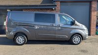 USED 2021 71 FORD TRANSIT CUSTOM 2.0 300 EcoBlue Limited Crew Van Double Cab 5dr Diesel Manual L2 H1 Euro 6 (s/s) (130 ps) *** 5 SEATS - AIR CON - CRUISE CONTROL - PARKING SENSORS ***