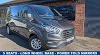 USED 2021 71 FORD TRANSIT CUSTOM 2.0 300 EcoBlue Limited Crew Van Double Cab 5dr Diesel Manual L2 H1 Euro 6 (s/s) (130 ps) *** 5 SEATS - AIR CON - CRUISE CONTROL - PARKING SENSORS ***